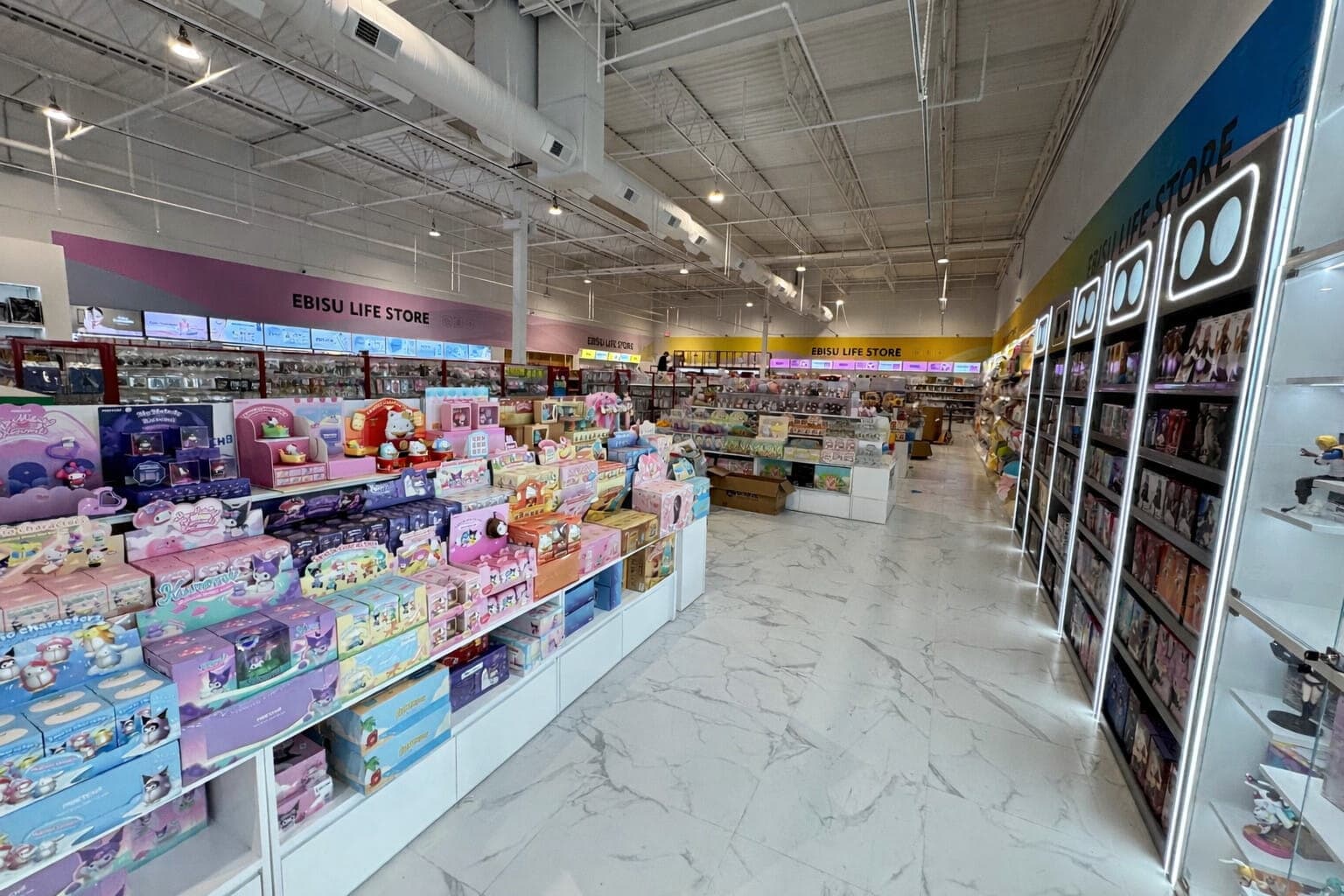 Store showcase featuring unique products